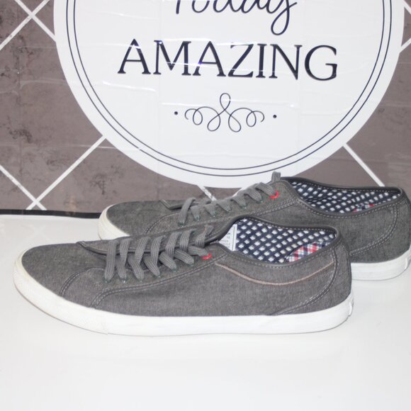 4b EC MENS BEN SHERMAN SNEAKERS - 13 - GREY - Picture 3 of 7